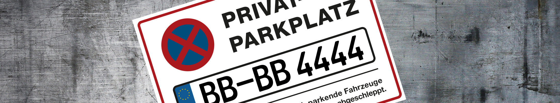 Personalisierte Schilder