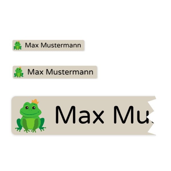 Bügeletiketten mit Namen (Set mit 200 Stück zum Aufbügeln) - Weiß/Rakete - adressaufkleber-fabrik.de