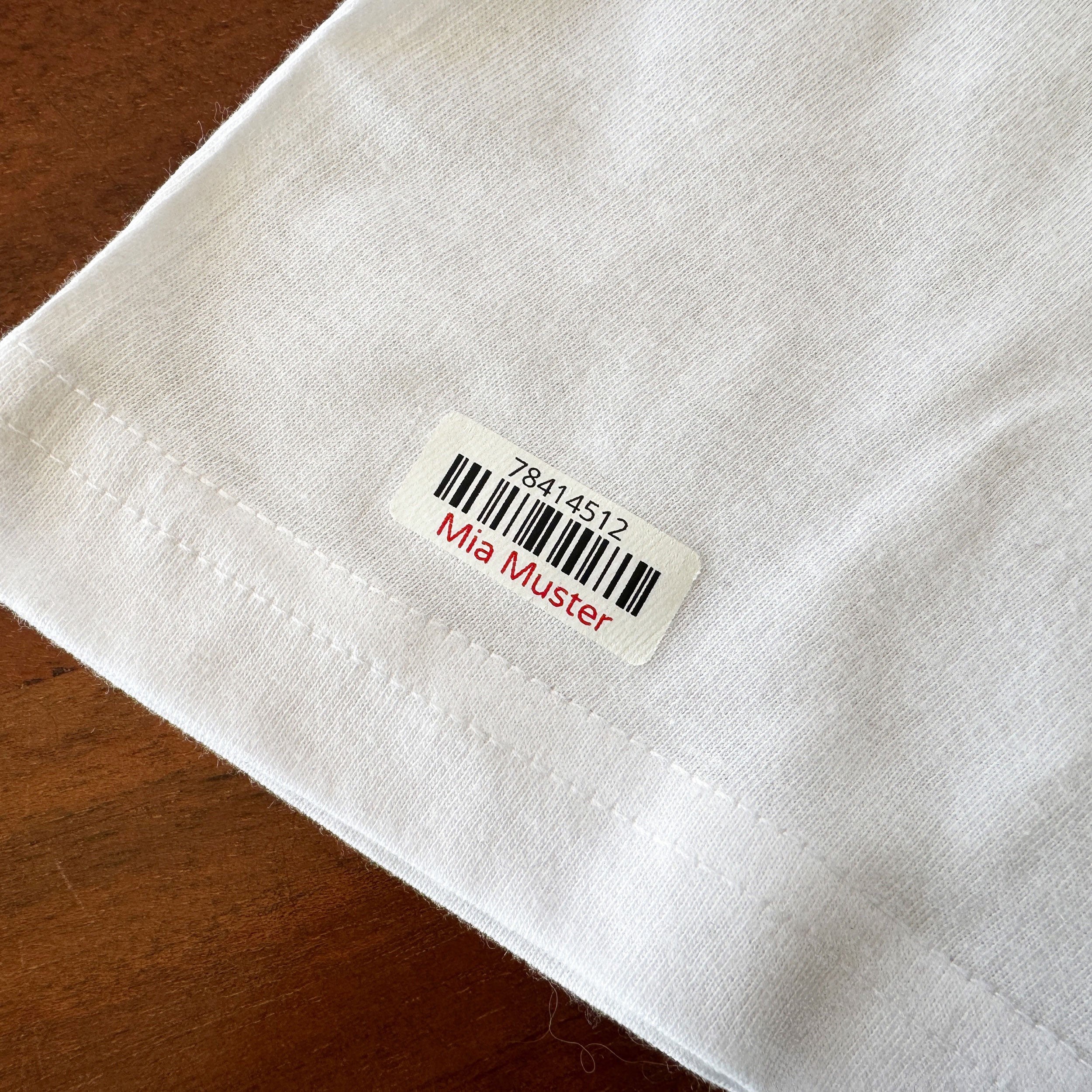 225 Stück Bügeletiketten mit Barcode 30x13 mm - adressaufkleber-fabrik.de