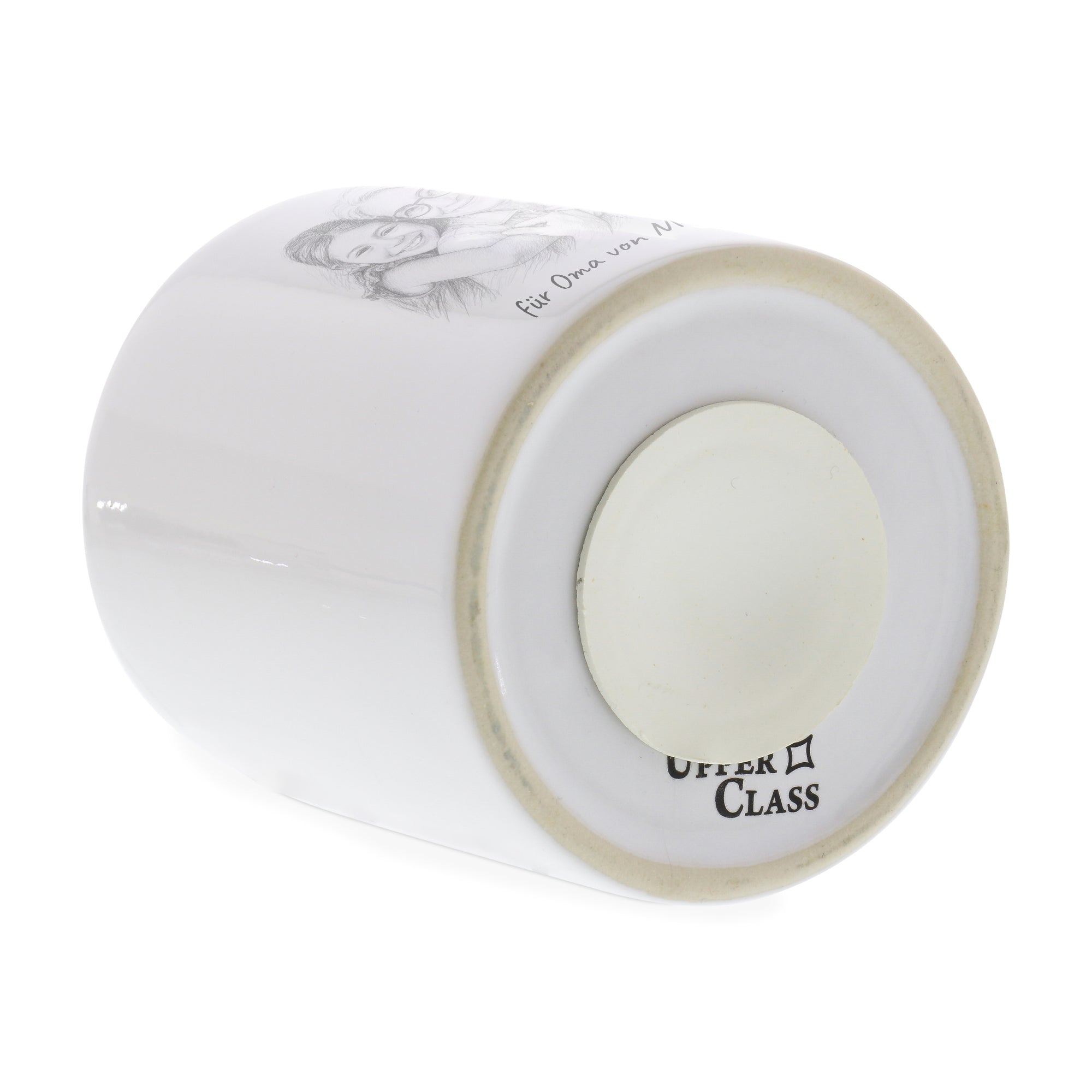 Spardose mit Bleistiftzeichnung und Individualisierung