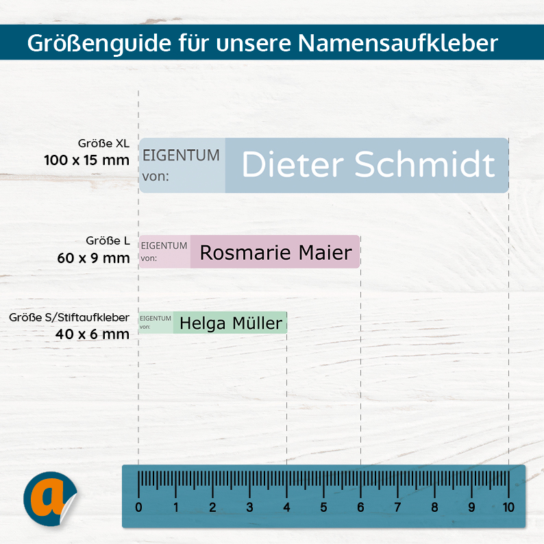 260 Stück Namensaufkleber für SENIOREN (Set mit 3 versch. Größen- Spülmaschine u. Waschmaschine) - adressaufkleber-fabrik.de