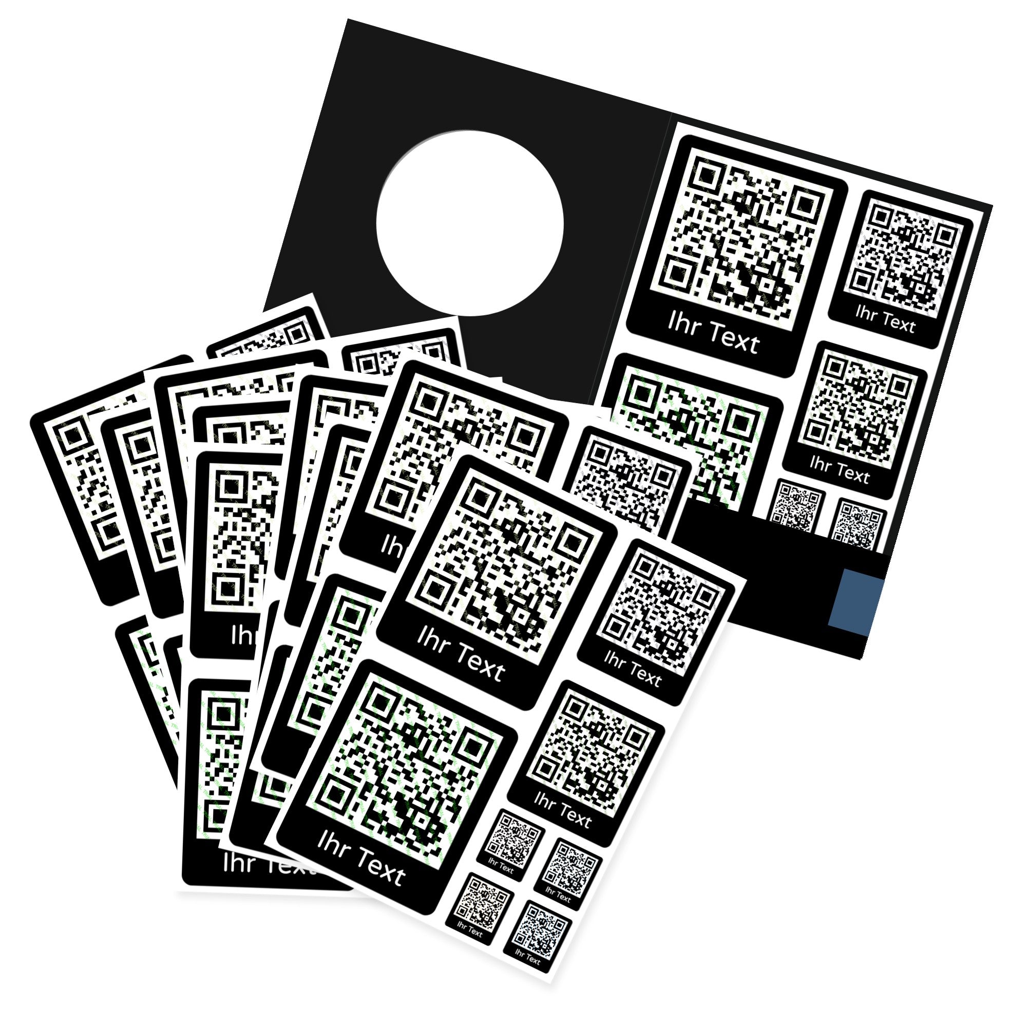 QR Code Aufkleber 80 Stück (3 versch. Größen) - adressaufkleber-fabrik.de
