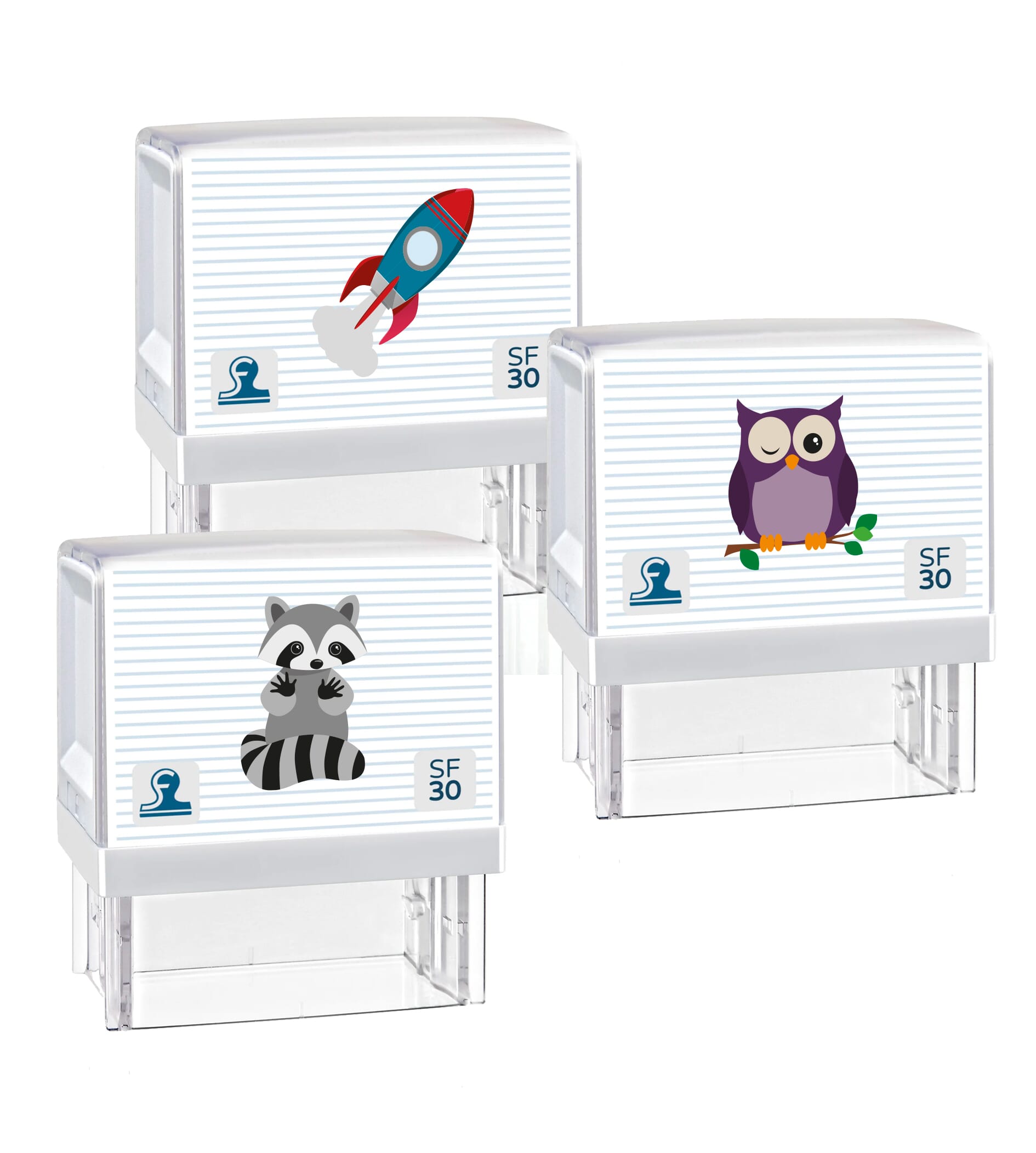 Kinderstempel 5 Zeilen mit Motiv / Namensstempel & Adressstempel (47 x18 mm) - adressaufkleber-fabrik.de