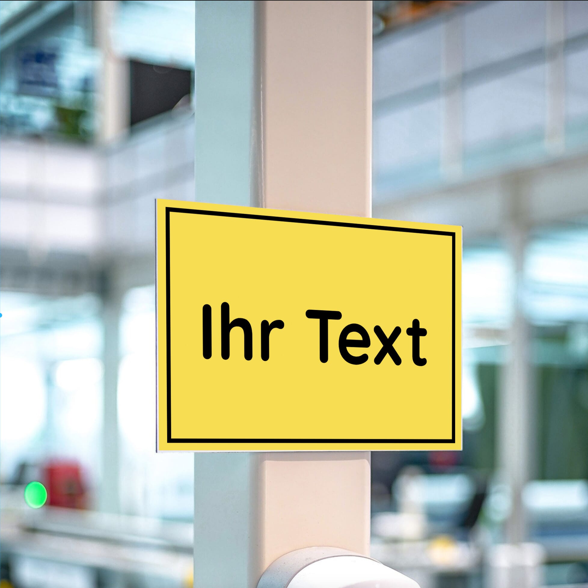 Schild mit Wunschtext 3mm Alu Verbund / 300x200 mm - adressaufkleber-fabrik.de