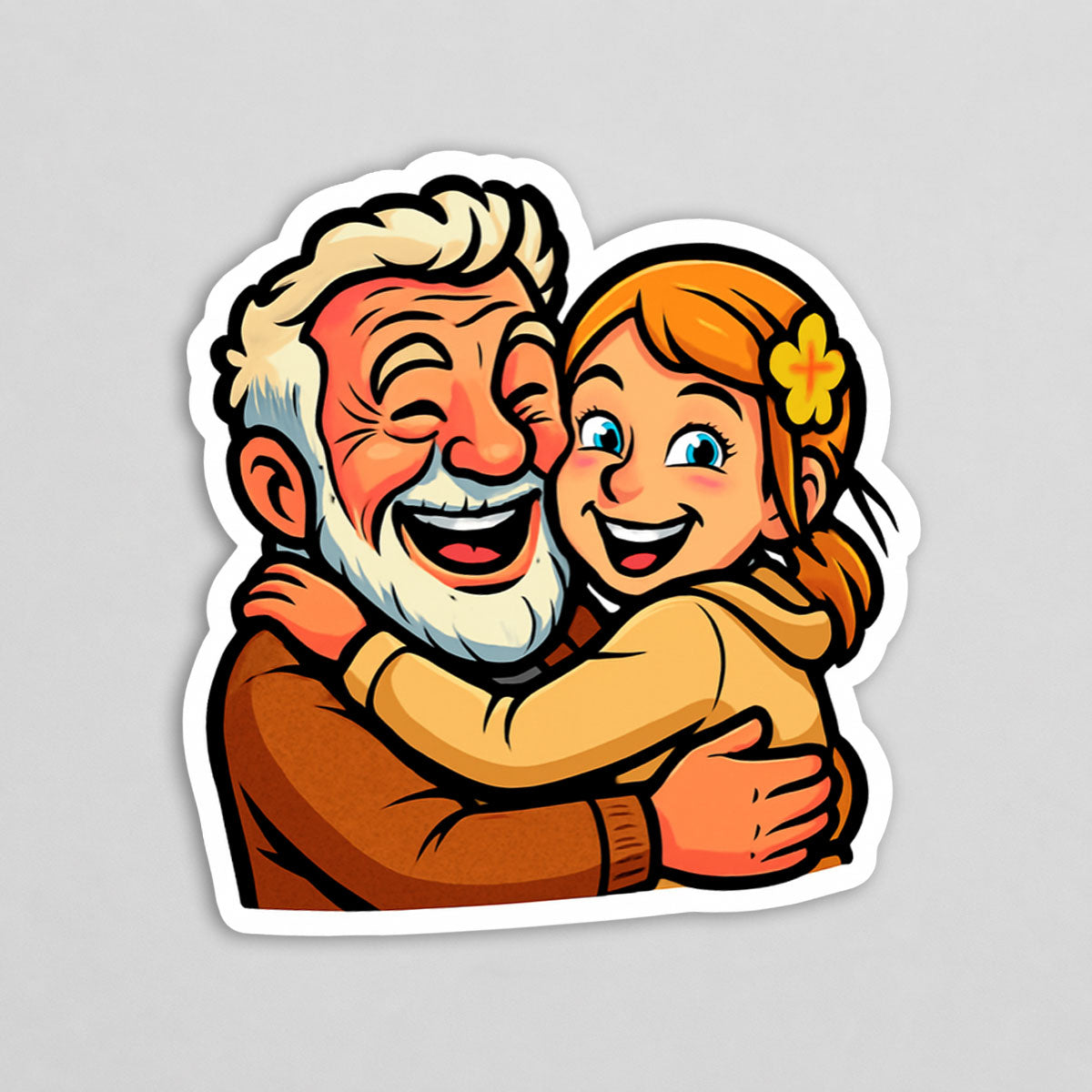 Karikatur-Sticker nach Foto – personalisierte Aufkleber konturgeschnitten