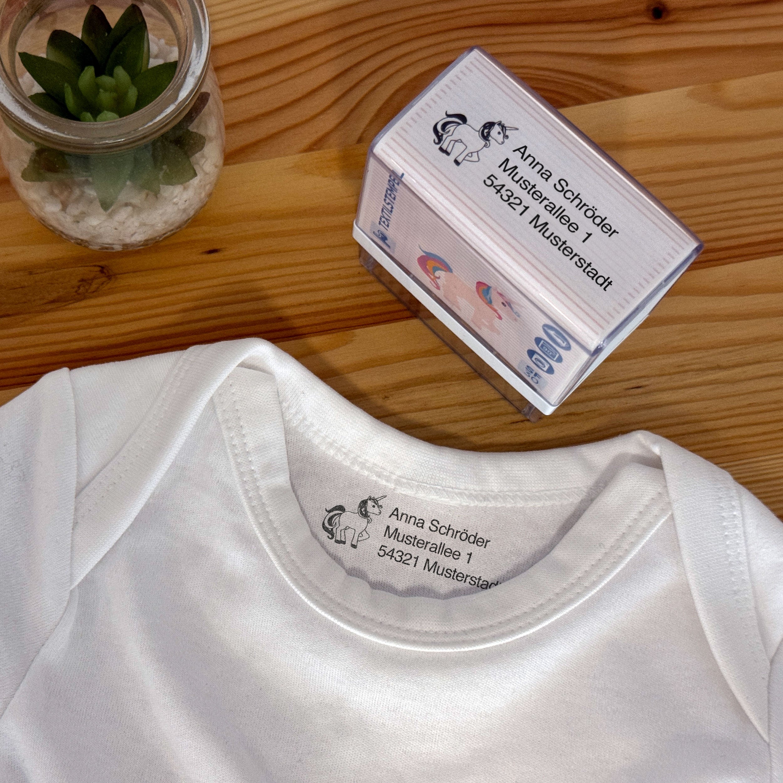 Textilstempel für Kinder 47x18 mm - adressaufkleber-fabrik.de