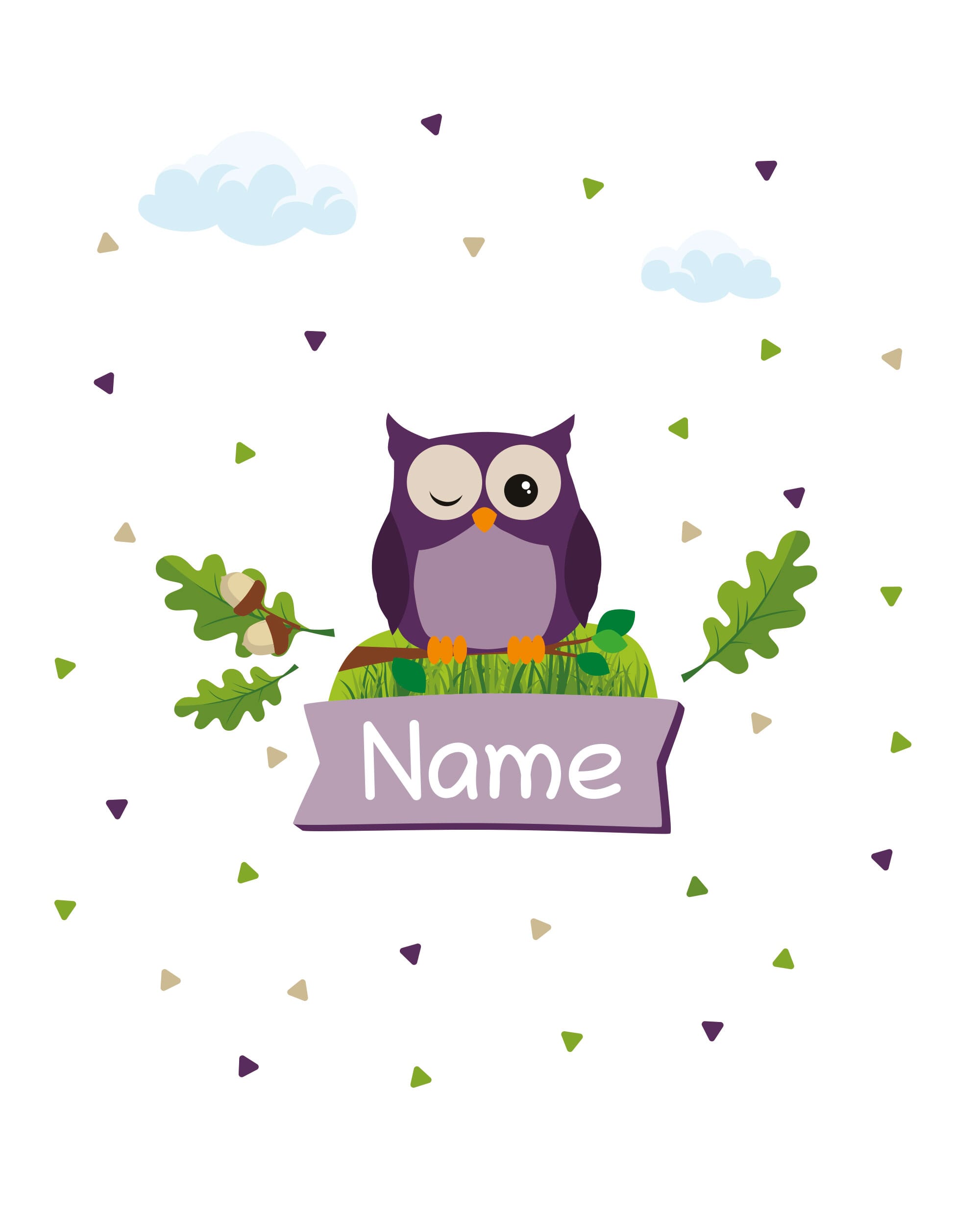 Individualisierbare Türaufkleber / Wandtattoos für Kinder - adressaufkleber-fabrik.de