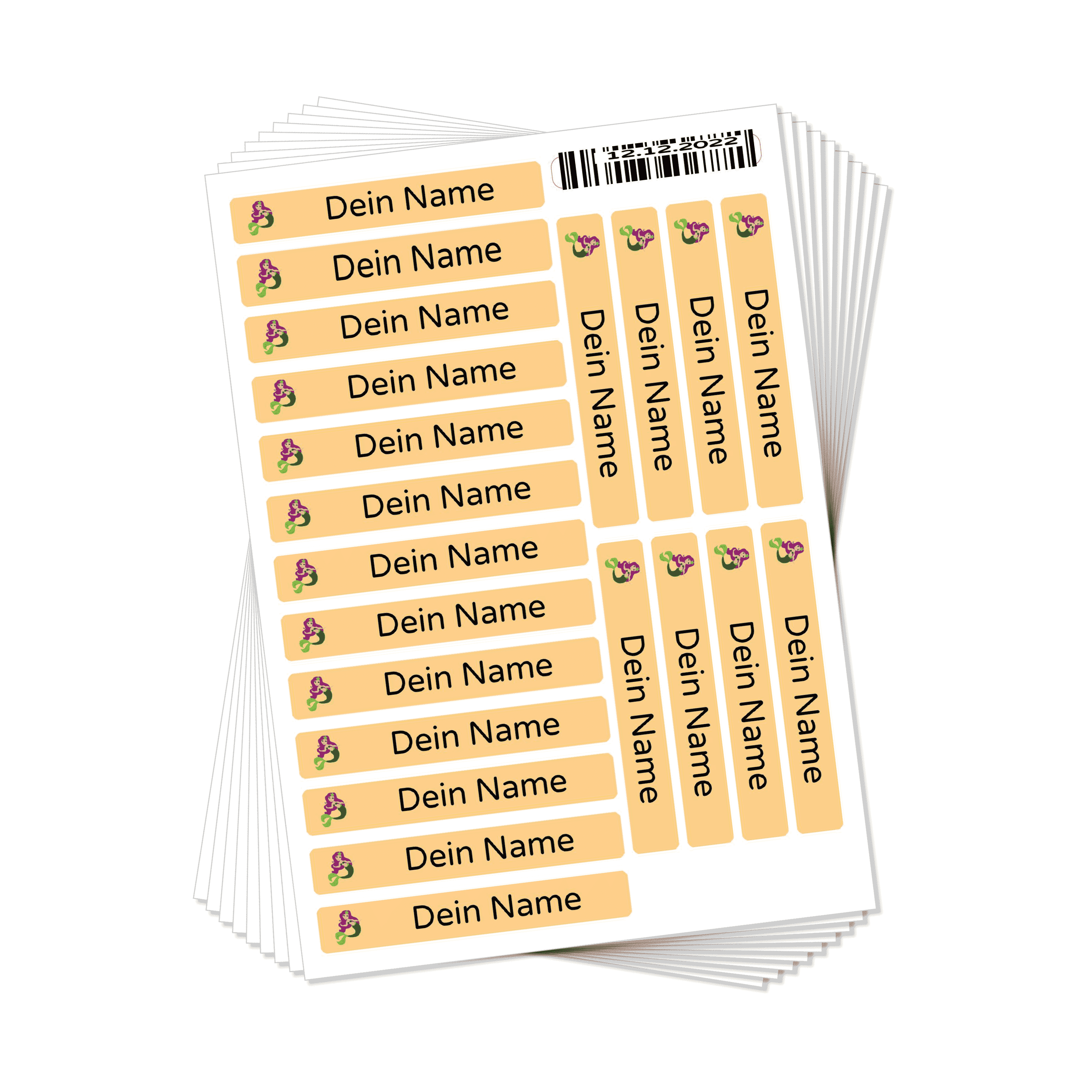 Namensaufkleber 210 Stück für Kinder Größe L ( 60x9 mm) - adressaufkleber-fabrik.de