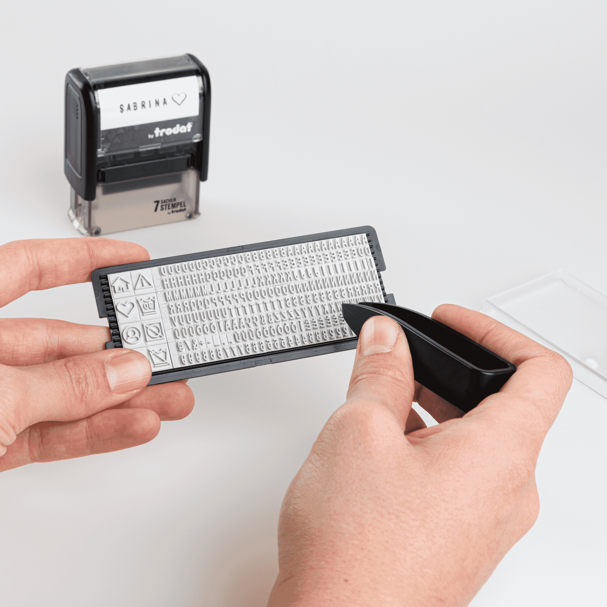 Trodat 7 Sachen Stempel DIY-Markierstempel (37x14 mm)