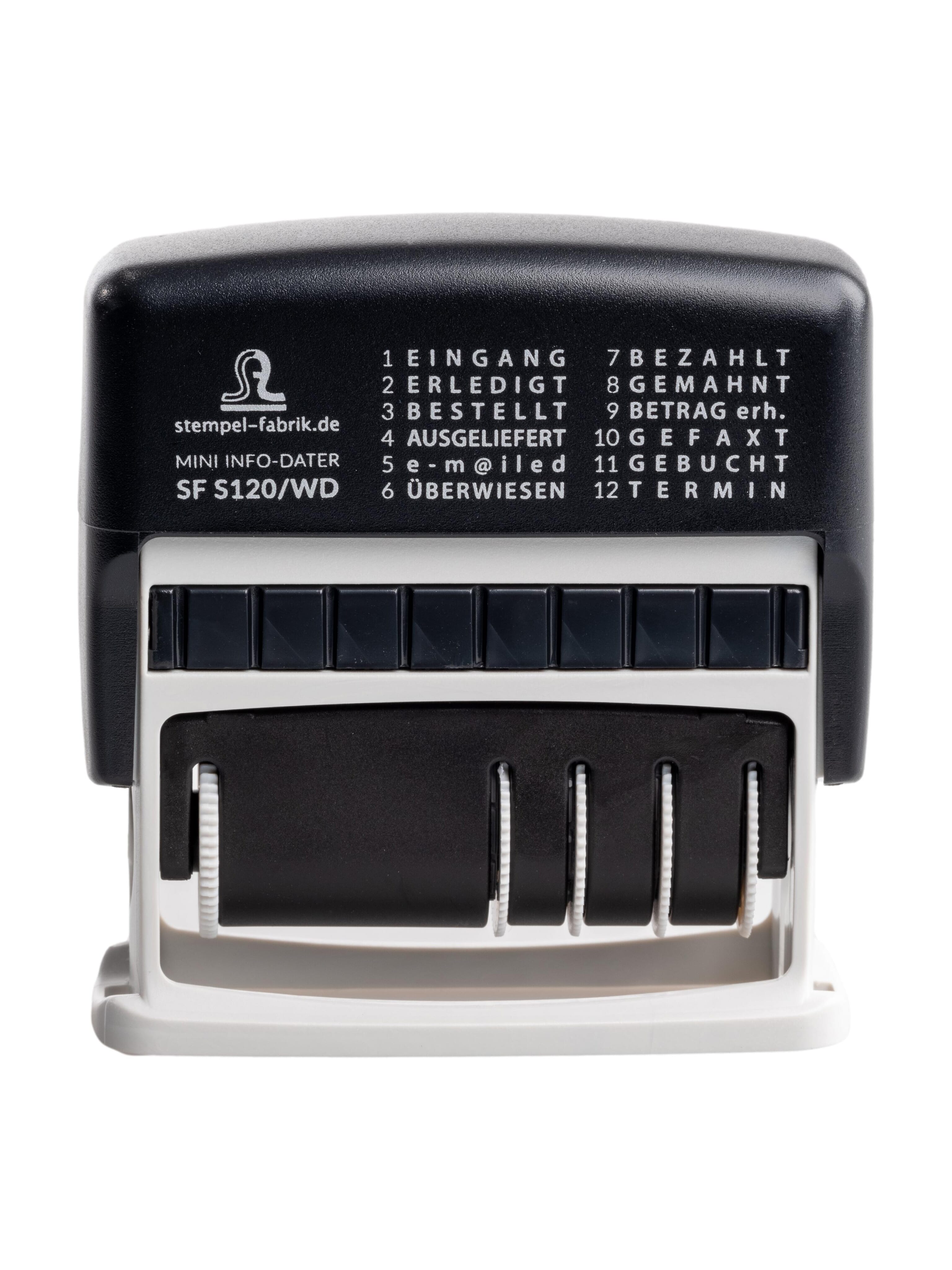 STEMPEL-FABRIK Datumstempel Mini-Info-Dater-SF S120/WD