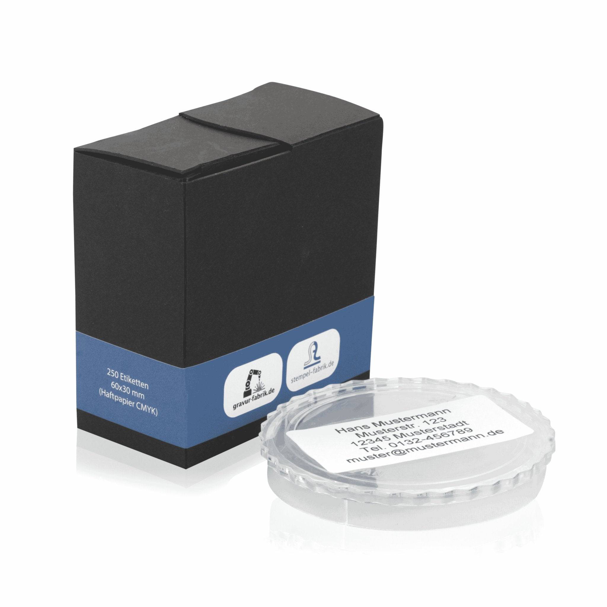 Adressaufkleber im Spenderkarton 60x30 mm - adressaufkleber-fabrik.de