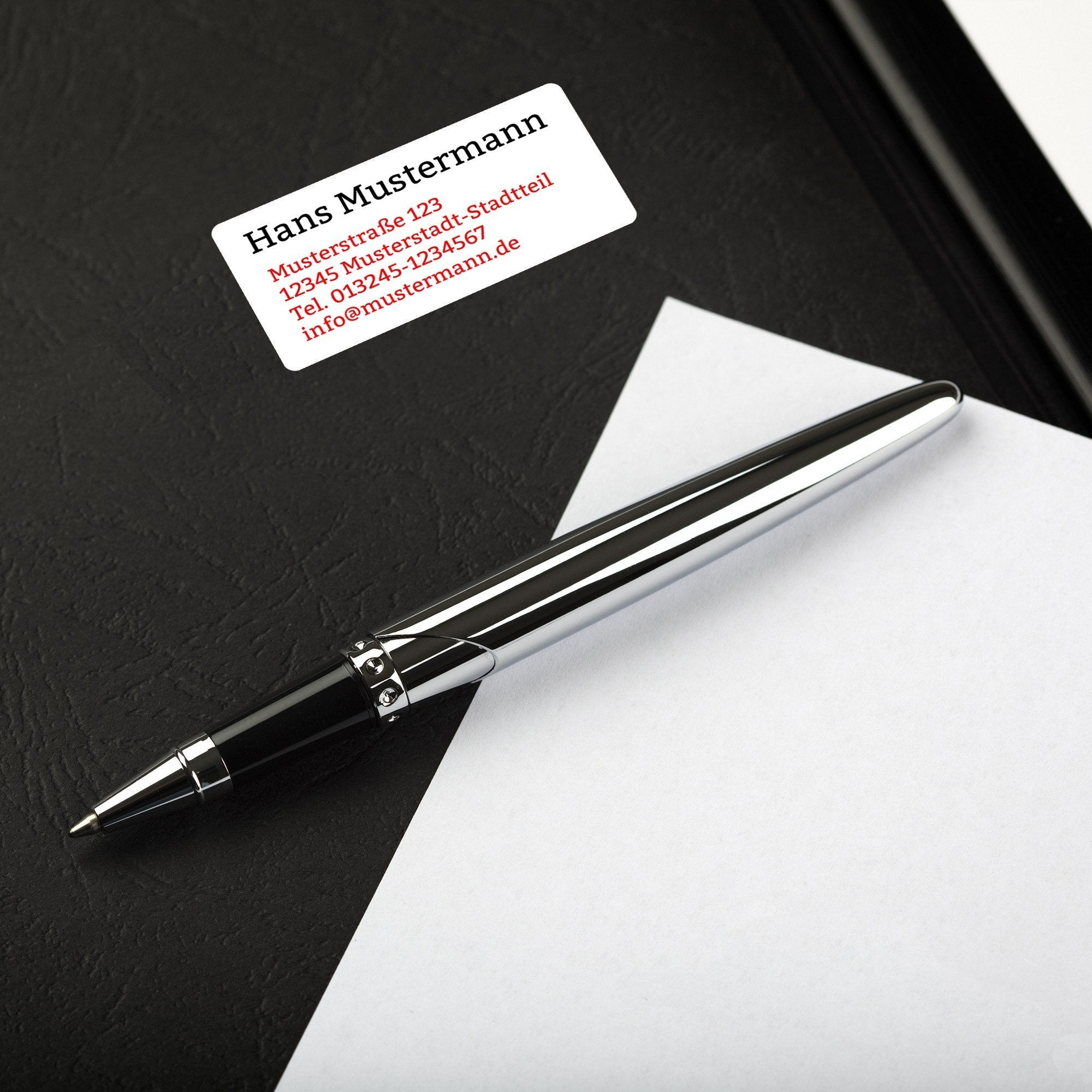 Adressaufkleber im Spenderkarton 60x30 mm Template #2 - adressaufkleber-fabrik.de