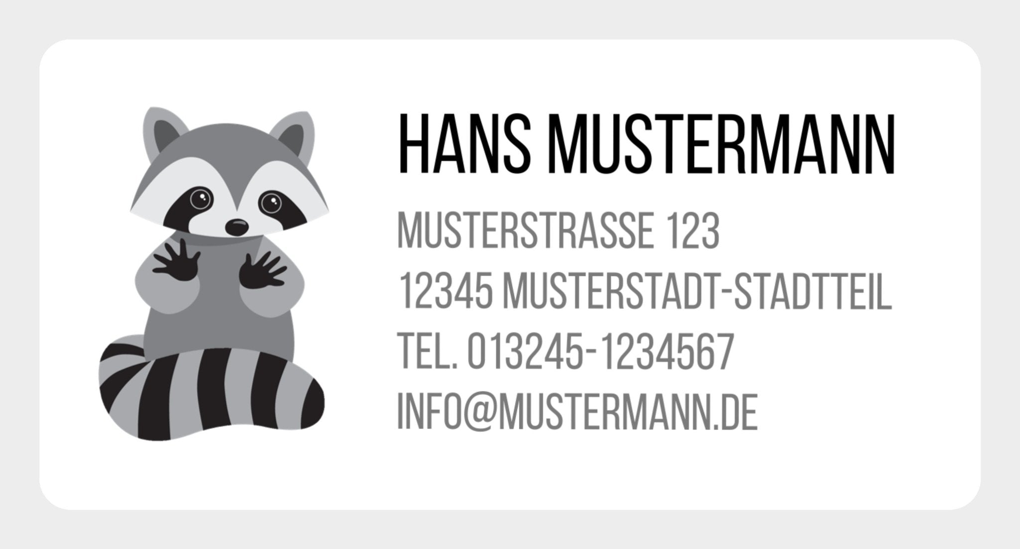 Adressaufkleber im Spenderkarton 60x30 mm Template #3 - adressaufkleber-fabrik.de