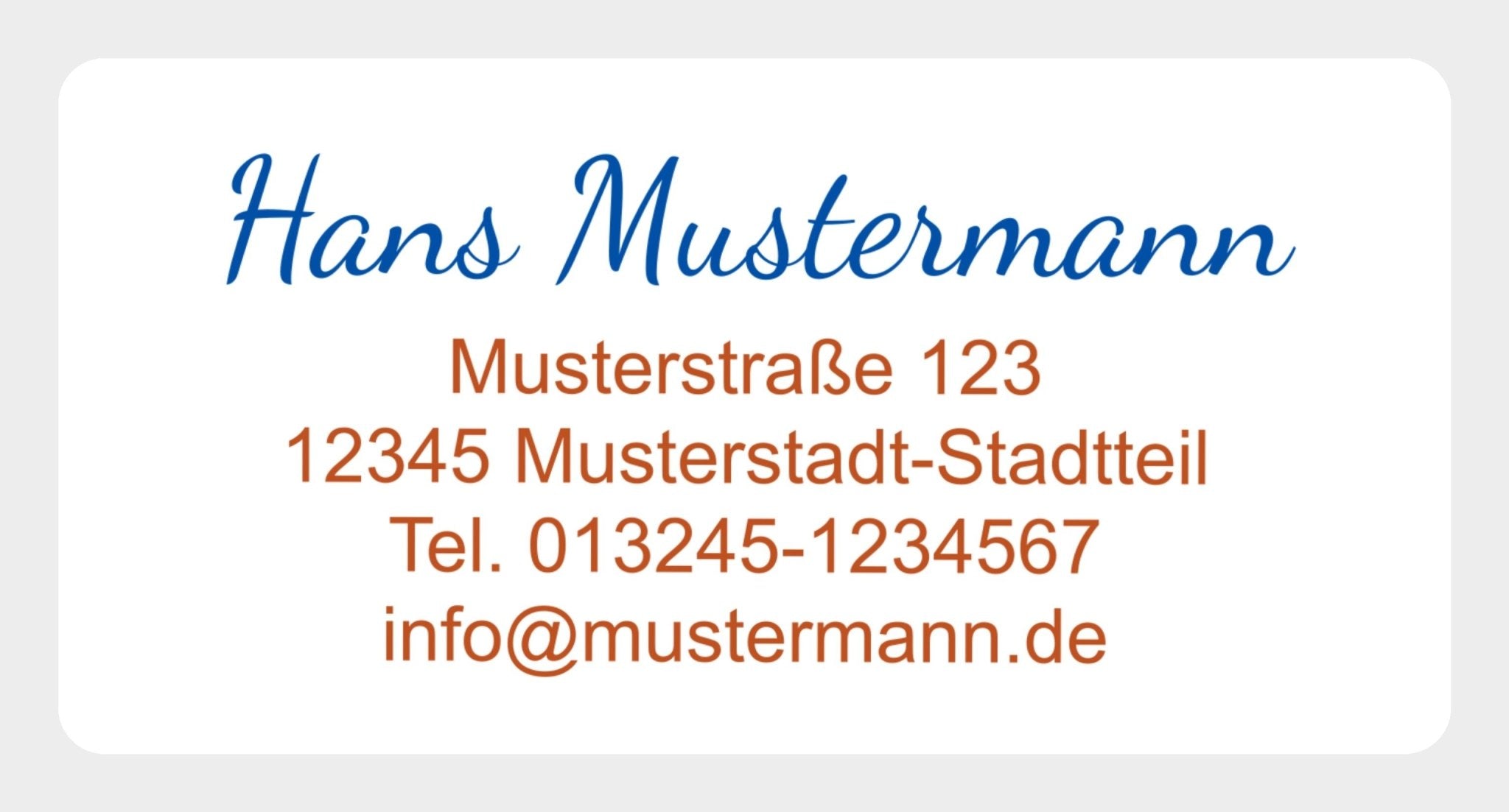 Adressaufkleber im Spenderkarton 60x30 mm Template #4 - adressaufkleber-fabrik.de