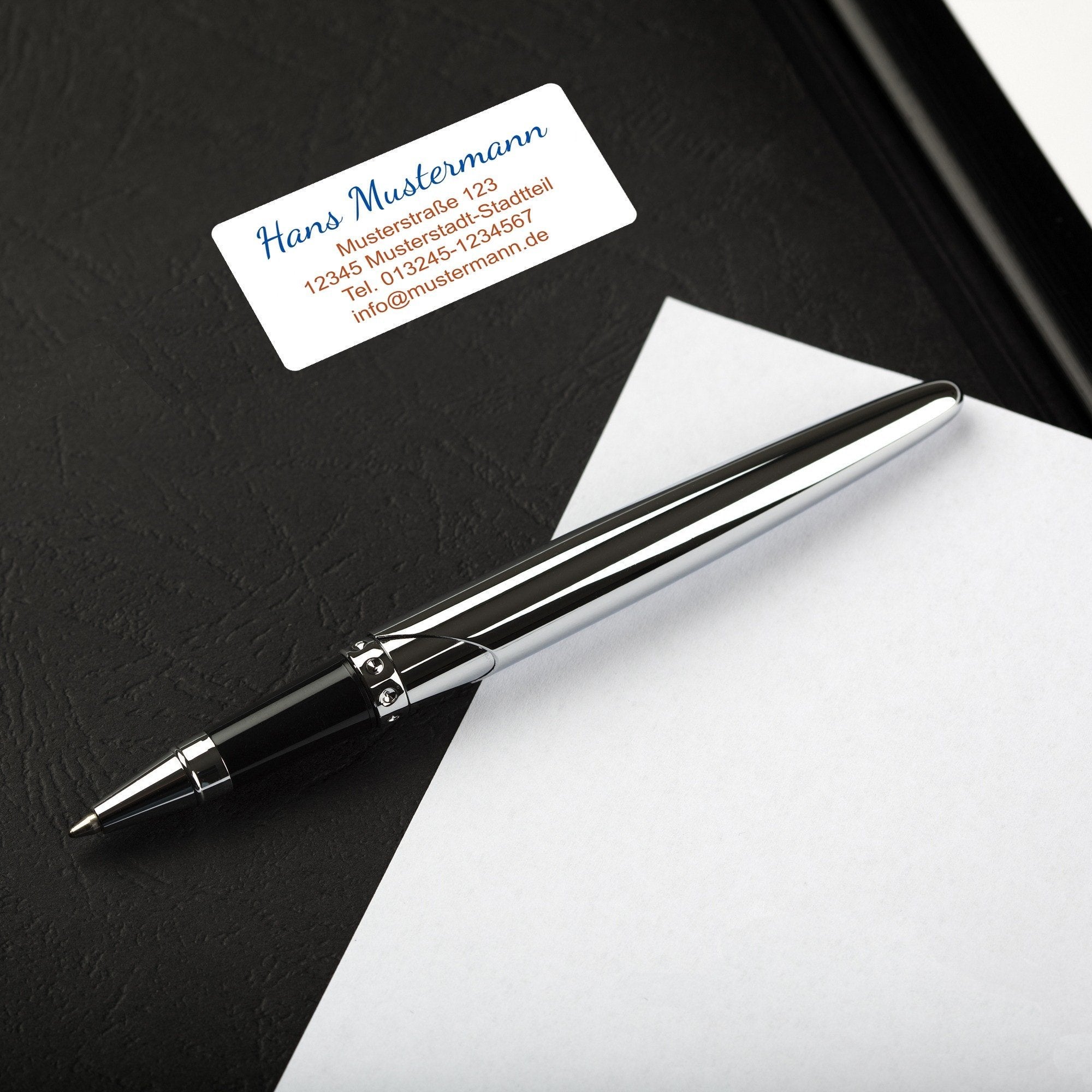 Adressaufkleber im Spenderkarton 60x30 mm Template #4 - adressaufkleber-fabrik.de