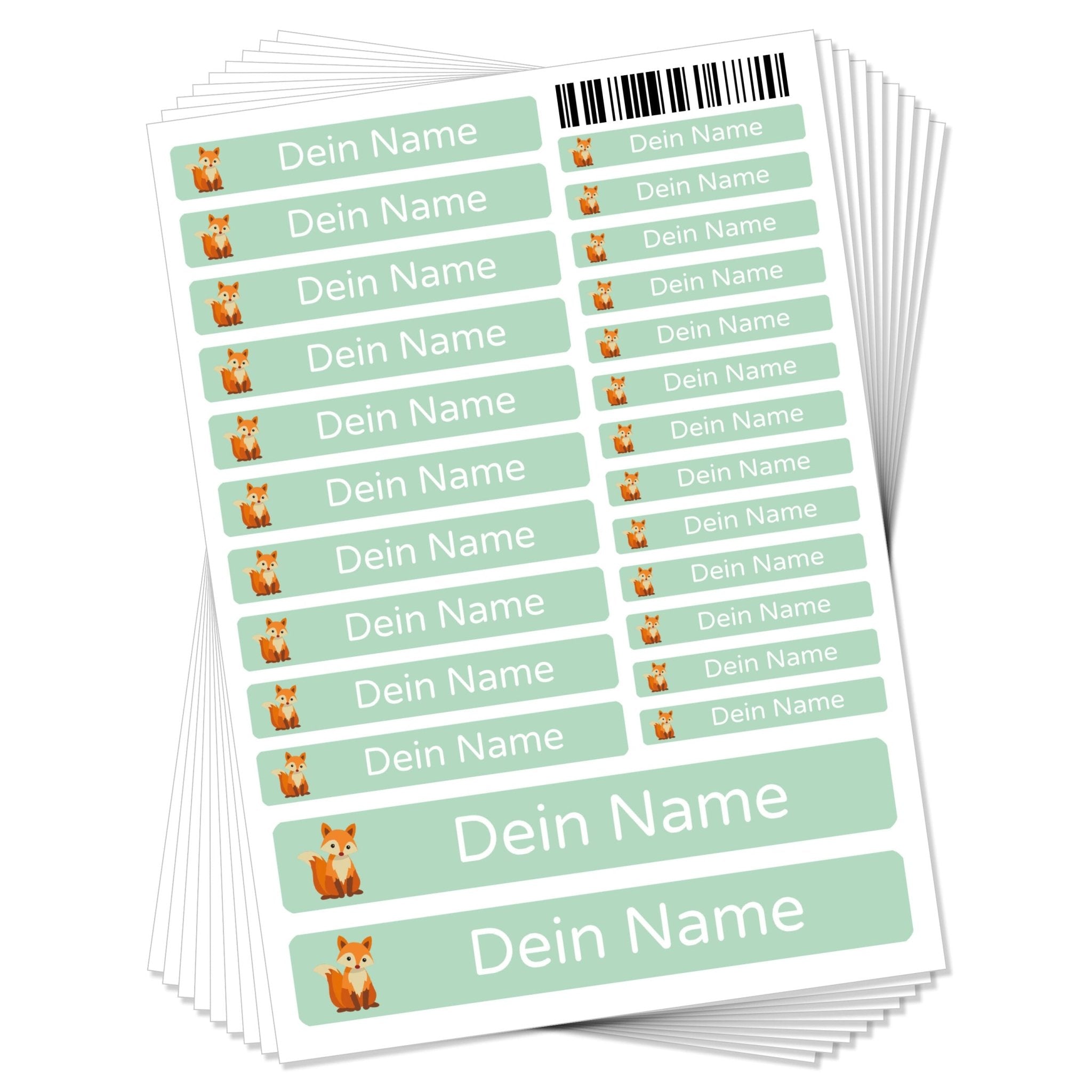Namensaufkleber für Kinder (Set mit 260 Aufklebern in verschiedenen Größen) - adressaufkleber-fabrik.de