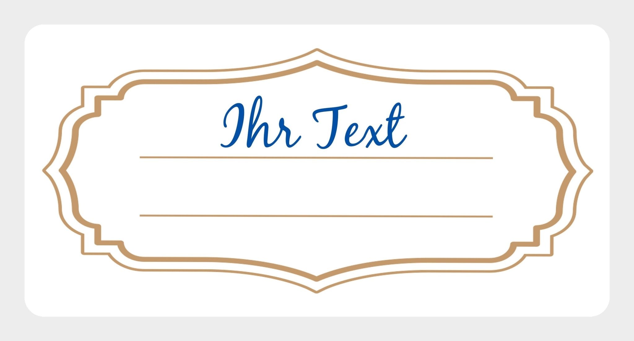 Personalisierbare Motivaufkleber "Rahmen" im Spenderkarton 250 Stück - adressaufkleber-fabrik.de