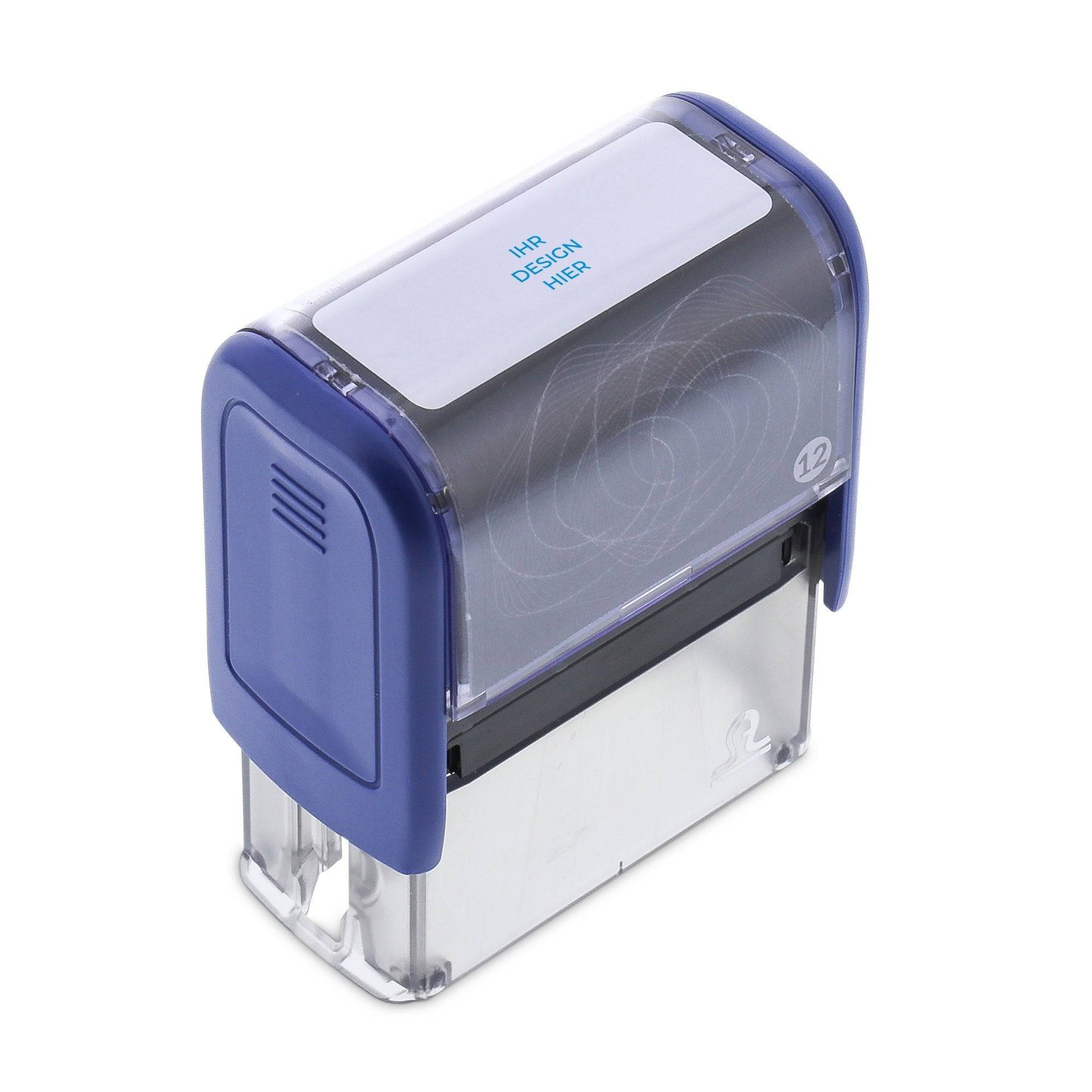 Personalisierter Adressen-Stempel Größe 12 (47x17 mm) - adressaufkleber-fabrik.de