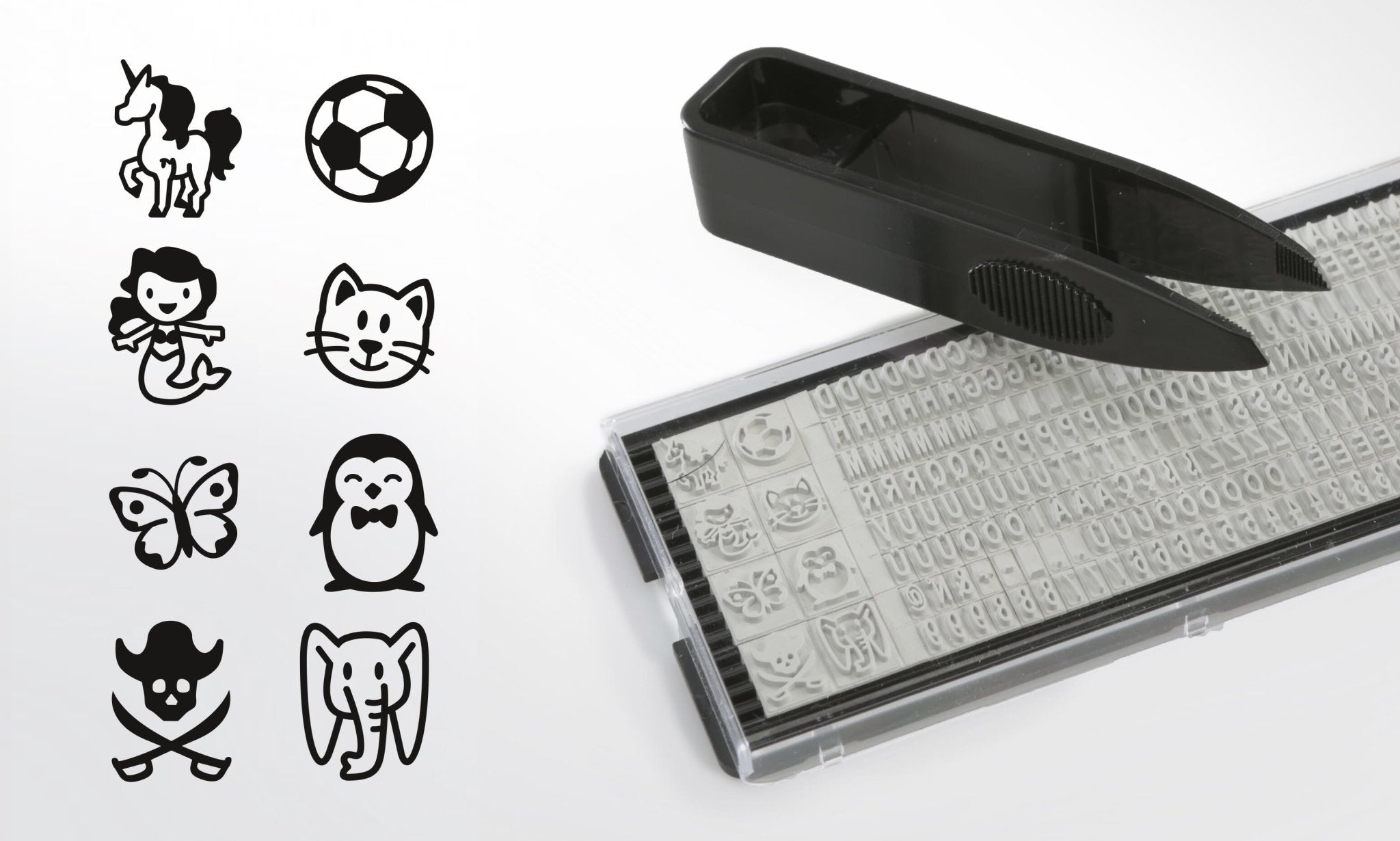 Trodat Deine Dinge Stempel DIY (zum Selbersetzen/ Typo, 37x14 mm) - adressaufkleber-fabrik.de