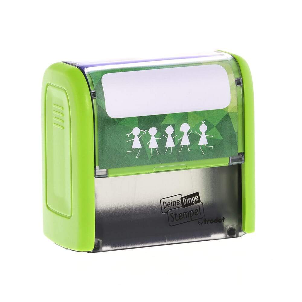 Trodat Deine Dinge Stempel mit Textplattengutschein (37x14 mm - 4 Zeilen) - adressaufkleber-fabrik.de