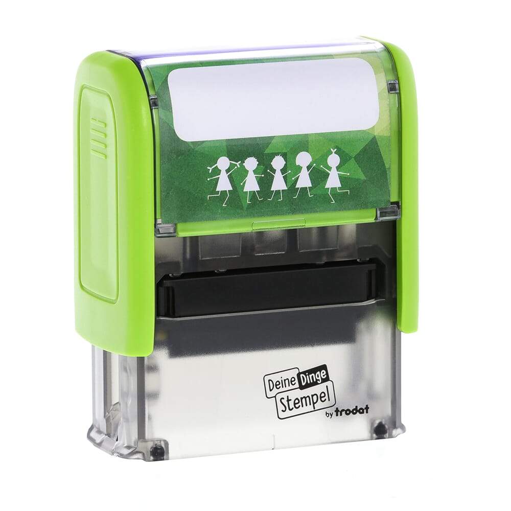 Trodat Deine Dinge Stempel mit Textplattengutschein (37x14 mm - 4 Zeilen) - adressaufkleber-fabrik.de