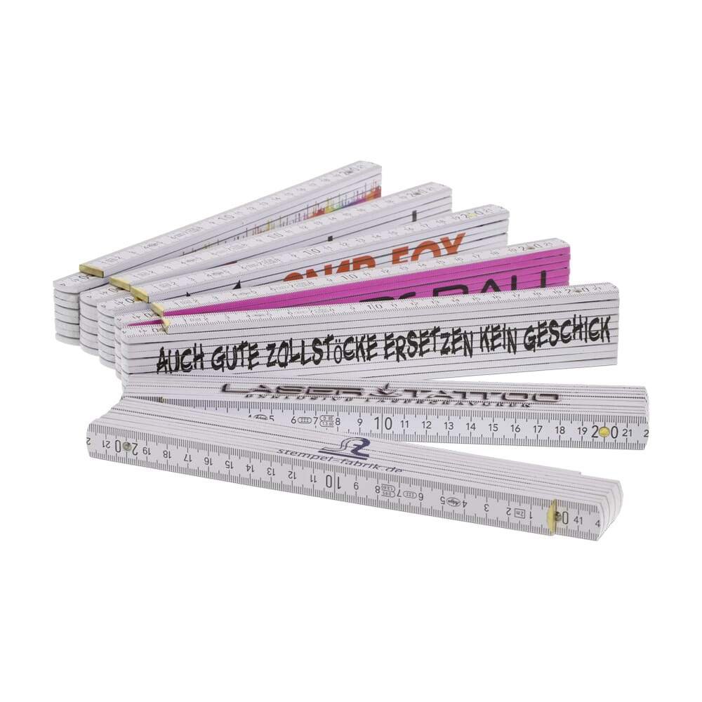 Zollstock (235x35 mm) mit individuellem Druck - adressaufkleber-fabrik.de
