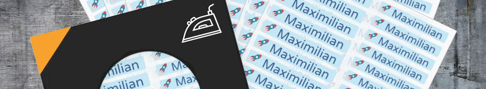 Bügeletiketten mit Barcode und QR-Code - maschinenlesbare Wäschemarkierung für Pflegeheim, Hotel und Wäscherei
