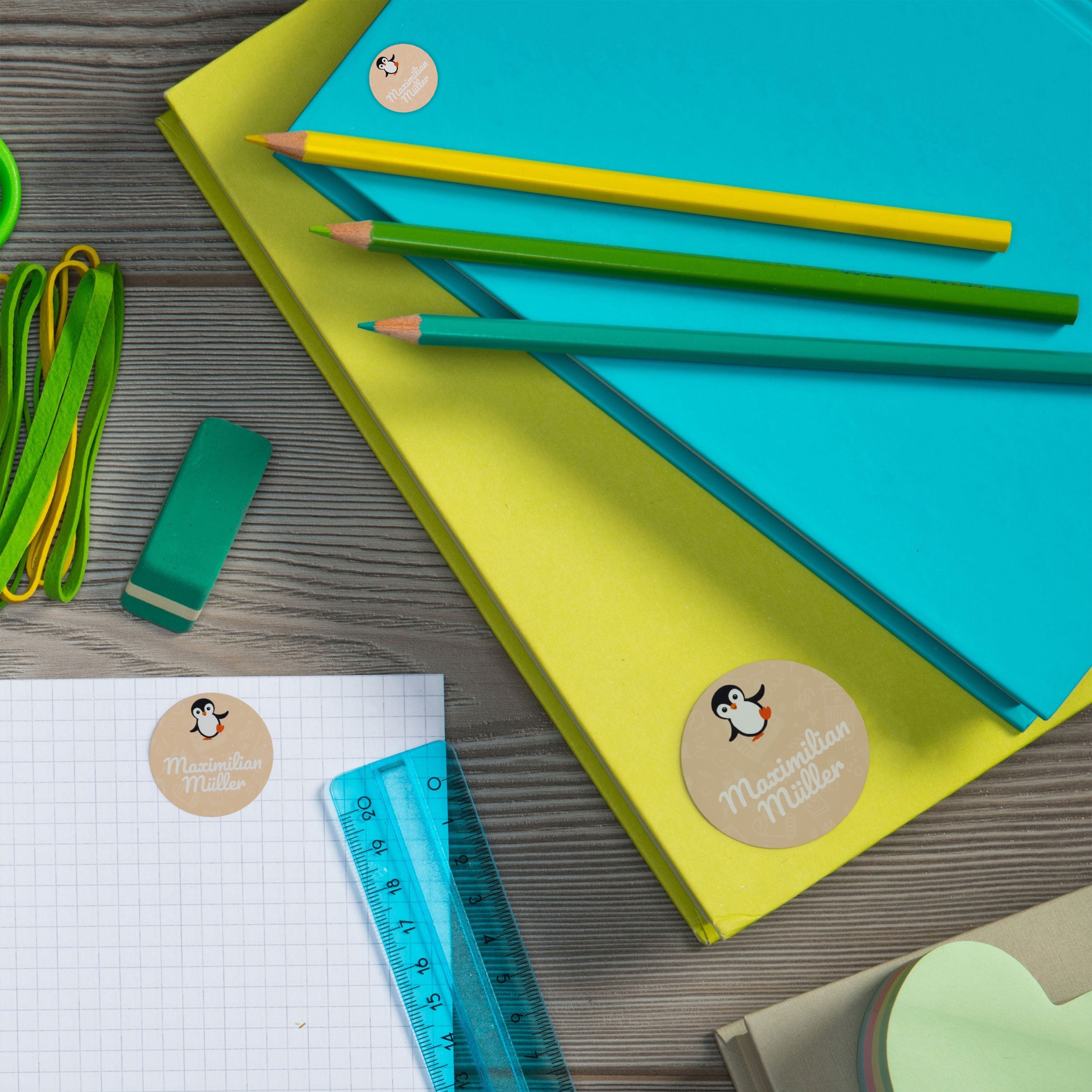 Runde Namensaufkleber versch. Größen (61 Stück) - adressaufkleber-fabrik.de