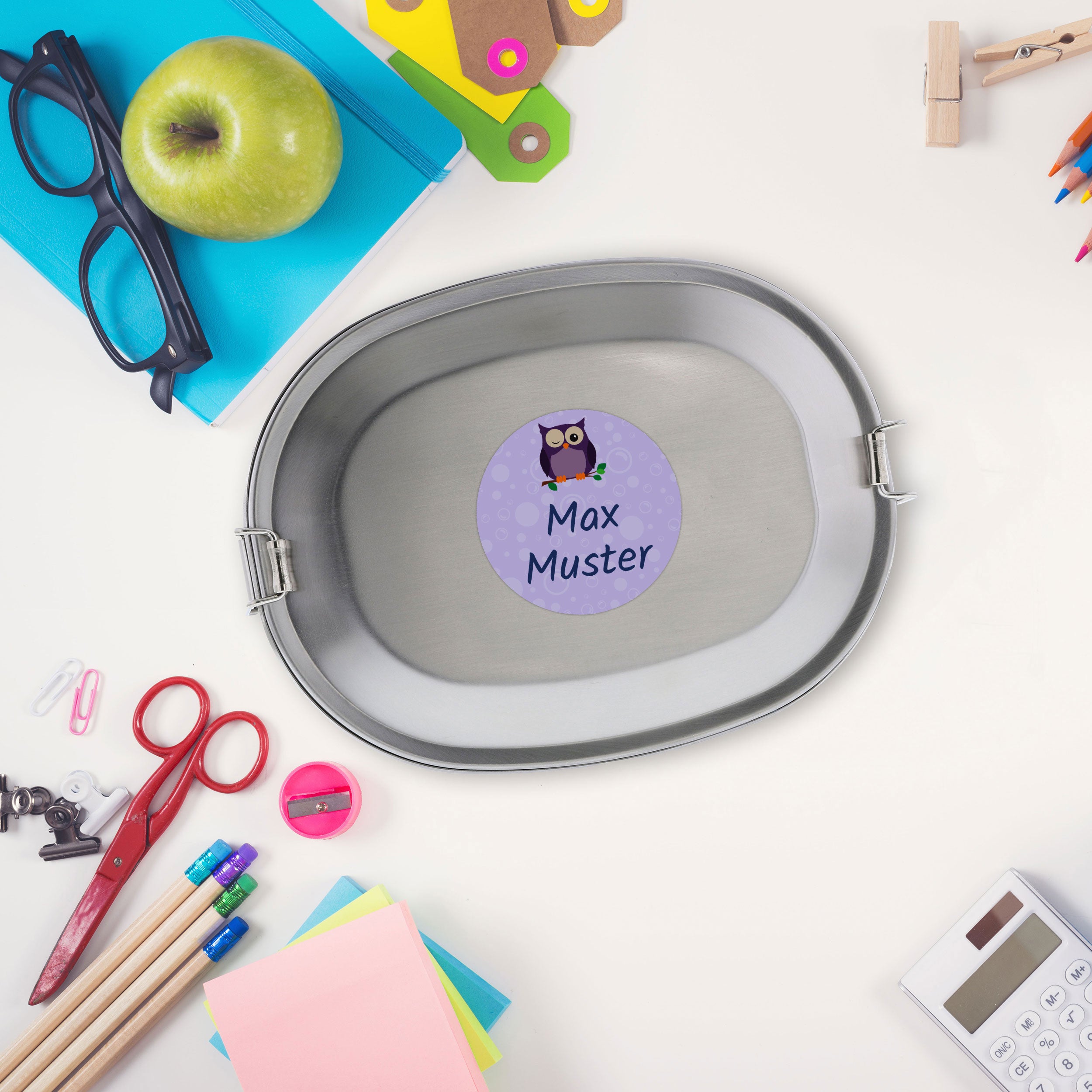 Runde Namensaufkleber versch. Größen (61 Stück) - adressaufkleber-fabrik.de