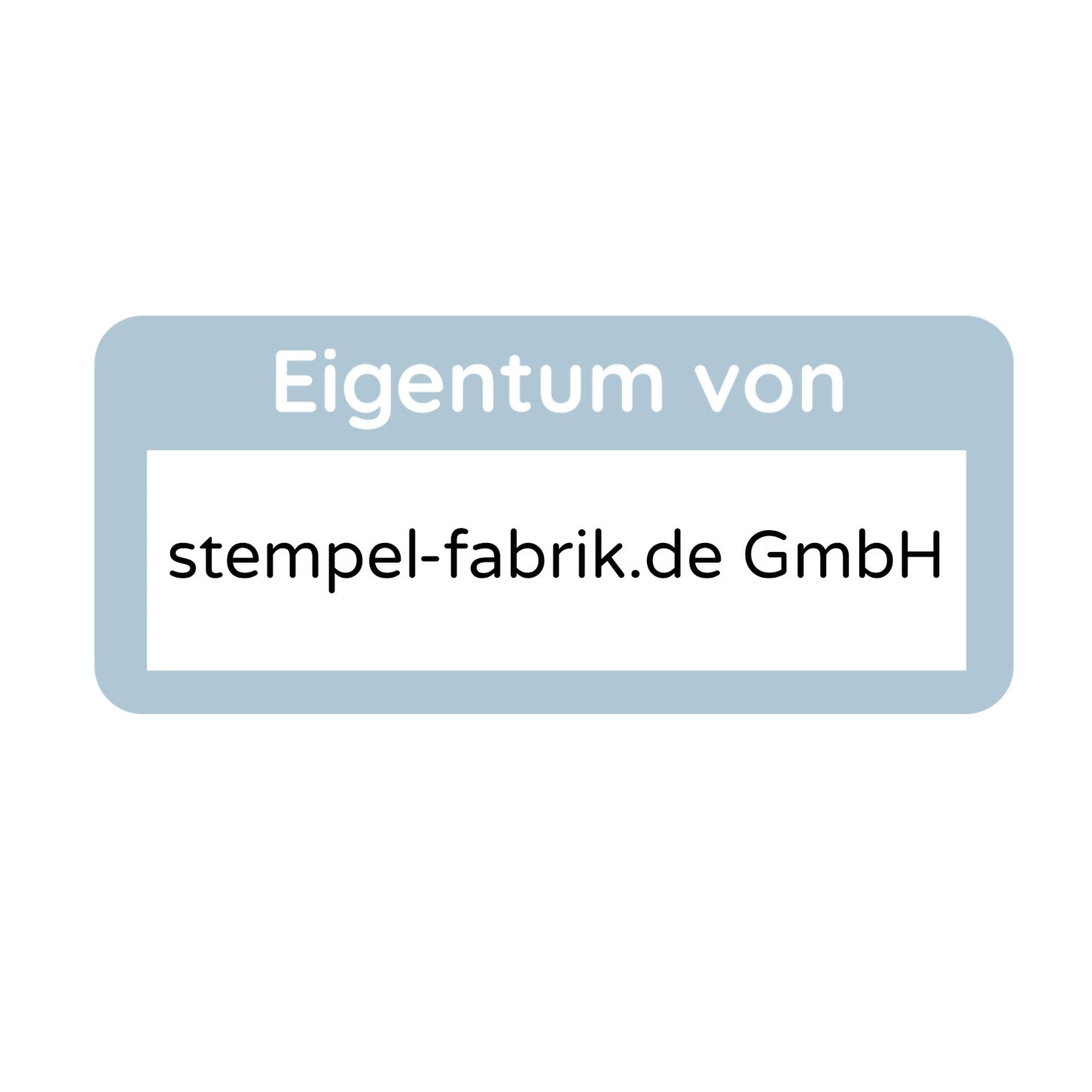 Eigentum Aufkleber (30 Stück 30x13 mm)