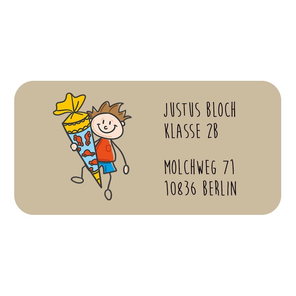 2.5*6,5 cm 350 stücke Cartoon Name Tag Etiketten Schreiben-Auf Label Aufkleber  Spülmaschinenfest