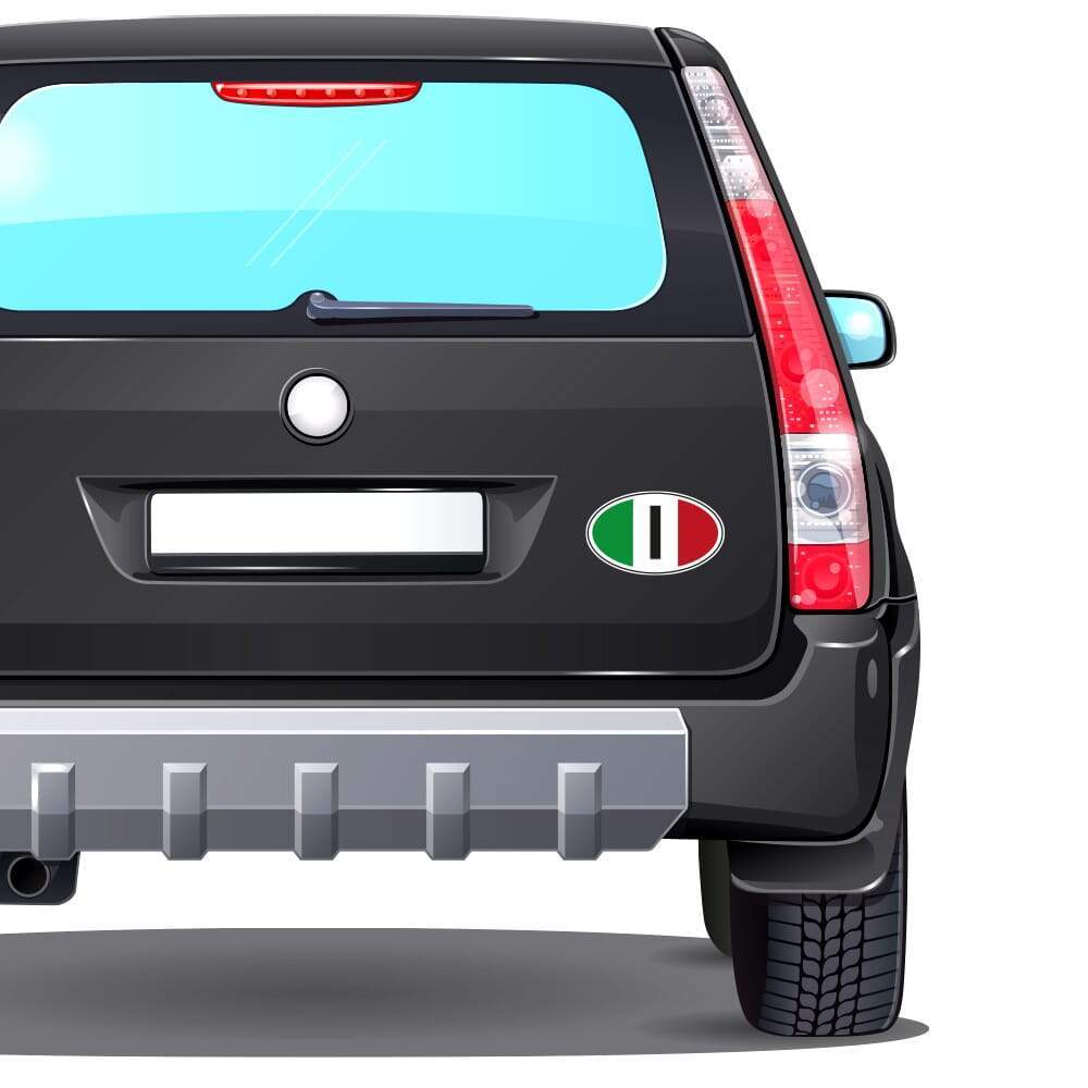 Autoaufkleber Länderkennzeichen - Italien (7 Stück - 200x300 mm) - adressaufkleber-fabrik.de